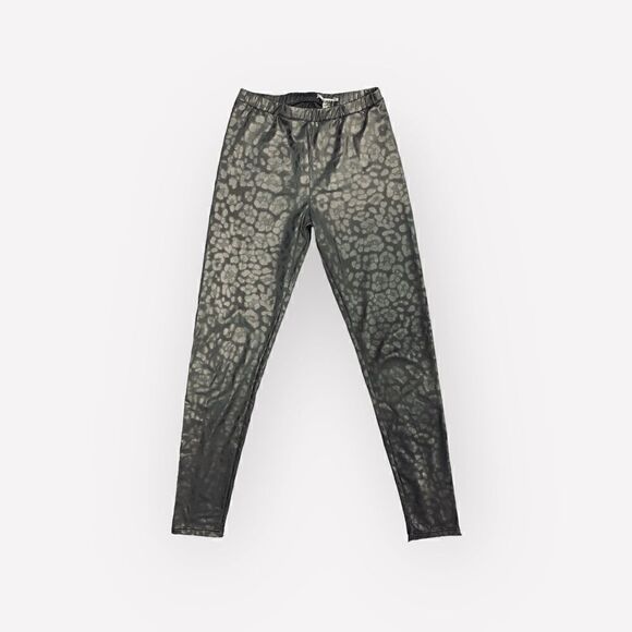 Zara Black cheetah leggings, like new - Picture 2 of 2